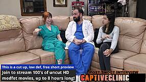 ditria rose explores lesbian roleplay with gloves and toys in hospital