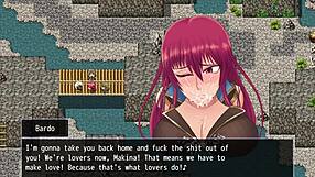 Makina Modder H-Scene 02 - Fallen Makina Is Tied Up And Convinces Bandit Leader Bardo To Allow Her To Become His Woman Through Dogeza The Use Of Her Throat Pussy And A Massive Facial