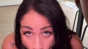 Horny miss raquel shows curvy body and deepthroat skills