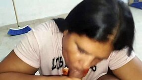 pov chica sucks stepdad cock and swallows semen