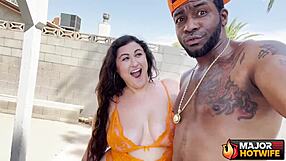 Cougar josie jaxxon gets pounded by the pool by big dicked rome major