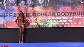 European bikini finalists compete in 162cm class