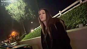 italian hot milf enjoys outdoor smoking solo