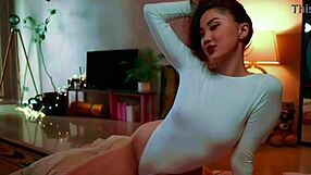 asian ballerina stretches tight pussy naked