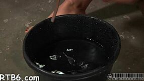 Caged Beauty Whipped Hard On Smooth Ass