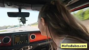 chloe rose charles dera naughty girlfriend sucking her boyfriends dick while hes driving
