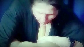 sucking my man and swallowing his huge milky load of cum