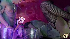 instead of arresting the strip club employees the policewoman has an anal threesome with them