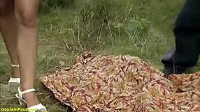 Young Busty German Stepsister Outdoor Fucked