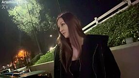 italian hot milf enjoys outdoor smoking solo
