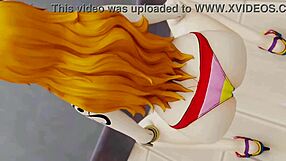 nami twerks her sexy ass in a bikini
