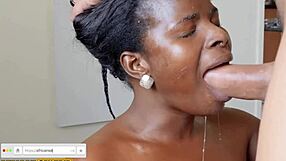 African Cleaning Lady Slammed Hard By Big Cock White Tourist