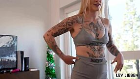 bratty goth step sis gets pink pussy destroyed after massage