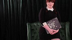 Curvy Bea York As Wednesday Addams Has A Crush On University Boy