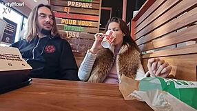 Voyeur Fan Joins Me At Burger King For Fingering
