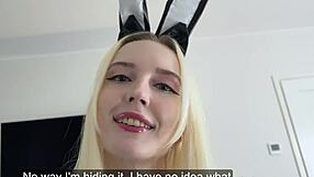 easter bunny stepsis got mad - she didnt expect a facial