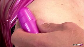 Tiny pink hair japanese cosplay girl lick and play to real orgasm with vibrator at uncensored jav casting
