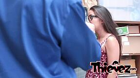 petite teen whores have to please the perverted officer