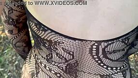 Pov no condom breeding sex with chubby married milf wife outdoors