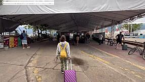 Andando De Bicicleta Sem Calcinha Na Cidade
