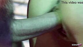 slim blonde mistress girl with small 18+ tits get hard anal and dp fuck at mmf roleplay 3some