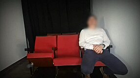 Stranger joins swinger couple during movie theater sex