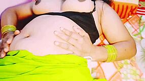 big boobs housewife uses vibrator with dirty telugu talk