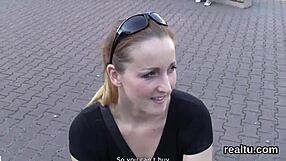 glamorous czech kitten drilled in pov after mall tease