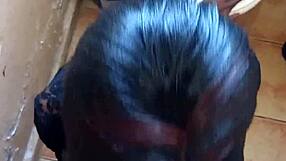 Best blowjob and doggystyle in toilet