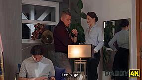 Daddy4k Interviews Girlfriend While Fucking Her Hard