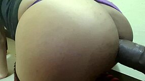 Bbc dildo destroys sissy ass with huge gape
