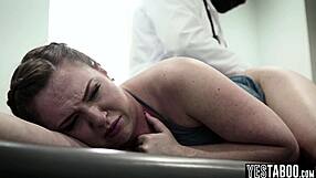 chubby milf patient lets bbc doctor anal fuck her in his office