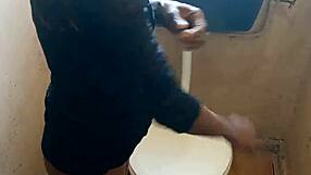 Best blowjob and doggystyle in toilet