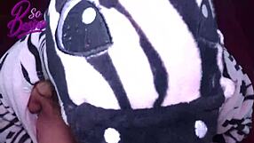 Delicious Chubby Girl In Zebra Pajamas Enjoys A Hard Brazilian Fuck