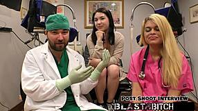 mina moon gets her back blasted with cum after backstage nurse fuck