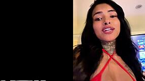 Veronica castro 18 year old tattoo babe tries anal and asshole gape latina casting first time