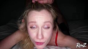 she was dripping with cum after rough homemade fucking