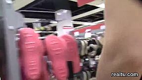 glamorous czech kitten drilled in pov after mall tease