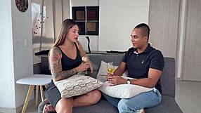 A colombian milf asks her cuckold husband for a young 18+ nerd to fuck her ass in intense anal sex until he cums inside her