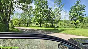 wife goes dogging at the park for facial