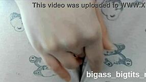 curvy milf masturbates in her pajamas