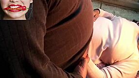 indian doctor examines wife during hotel visit