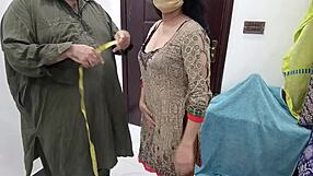 Pakistani Beautiful Girl At Tailor Shop