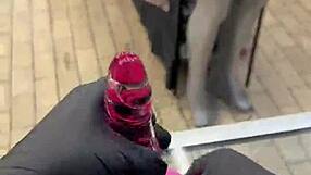 glass dildos and vibrators make wet pussy cum