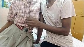 Desi indian schoolgirl gets rough doggystyle sex