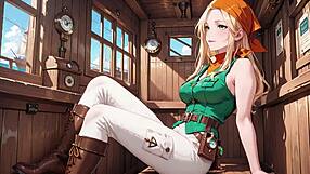 Blonde Pirate Teases In Uniform