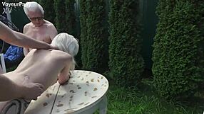 voyeur grandpa watches teen ass fucking outdoors