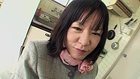 fucking asian milf bent over in fishnets