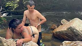 sexo de riesgo en el rio increible follada