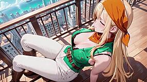 Blonde Pirate Teases In Uniform